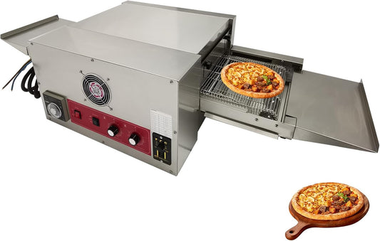 Pizza Baking Oven Commercial Countertop Pizza Oven 12" Belt Reversible Conveyor for Restaurant 220V 1PH 6KW